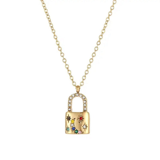 LOCK PENDANT- NECKLACE