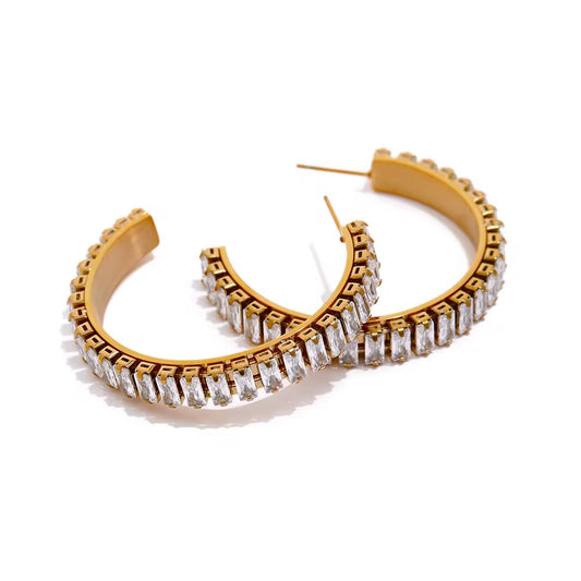 ONA TENNIS - HOOP EARRINGS