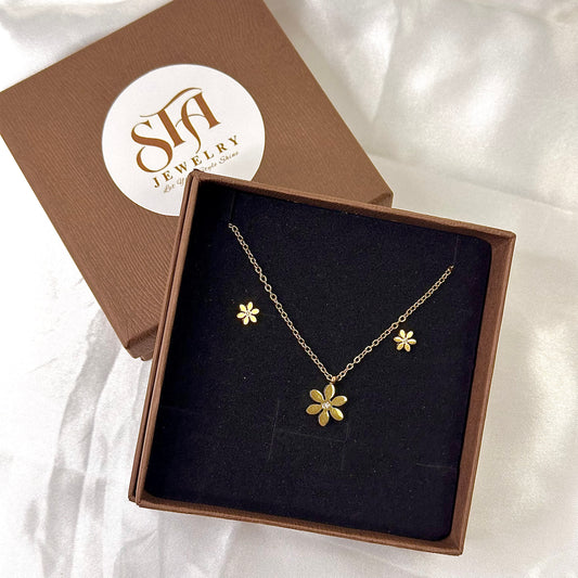 FLOWER PENDANT - JEWELRY SET
