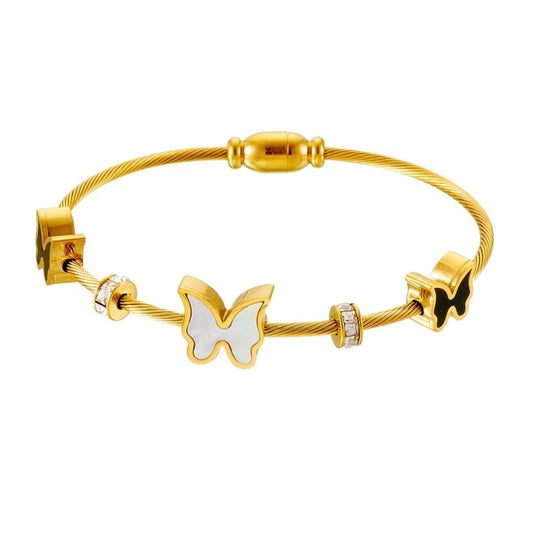 AVA BUTTERFLY CHARM - BANGLE