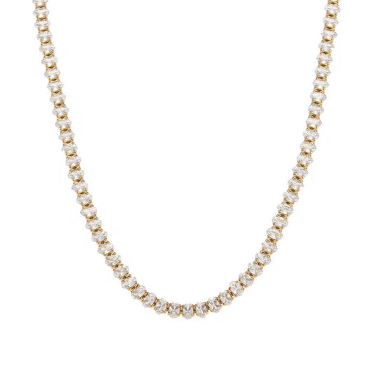SIENNA OVAL TENNIS - NECKLACE