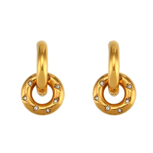 JADE HUGGIE - HOOP EARRINGS