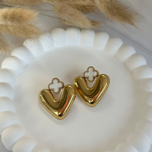 ESME HEART CLOVER - EARRINGS