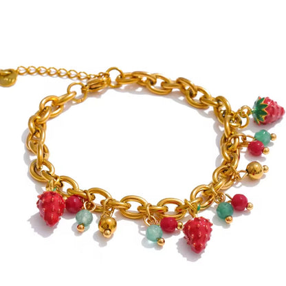 STRAWBERRY CHARM - BRACELET