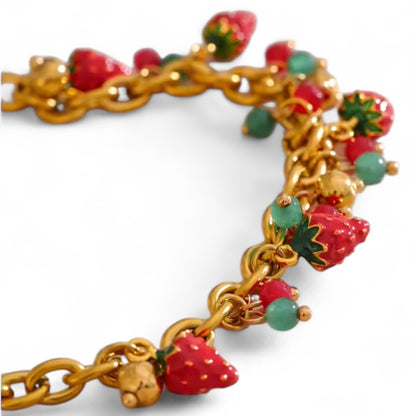 STRAWBERRY CHARM - NECKLACE